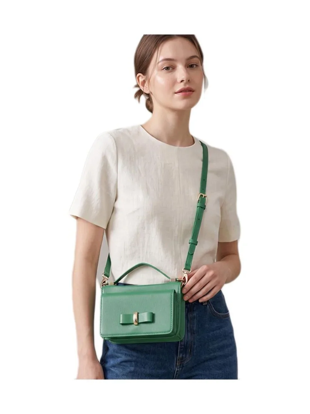 Tigerstars Solid Rectangle Tote Crossbody Bag